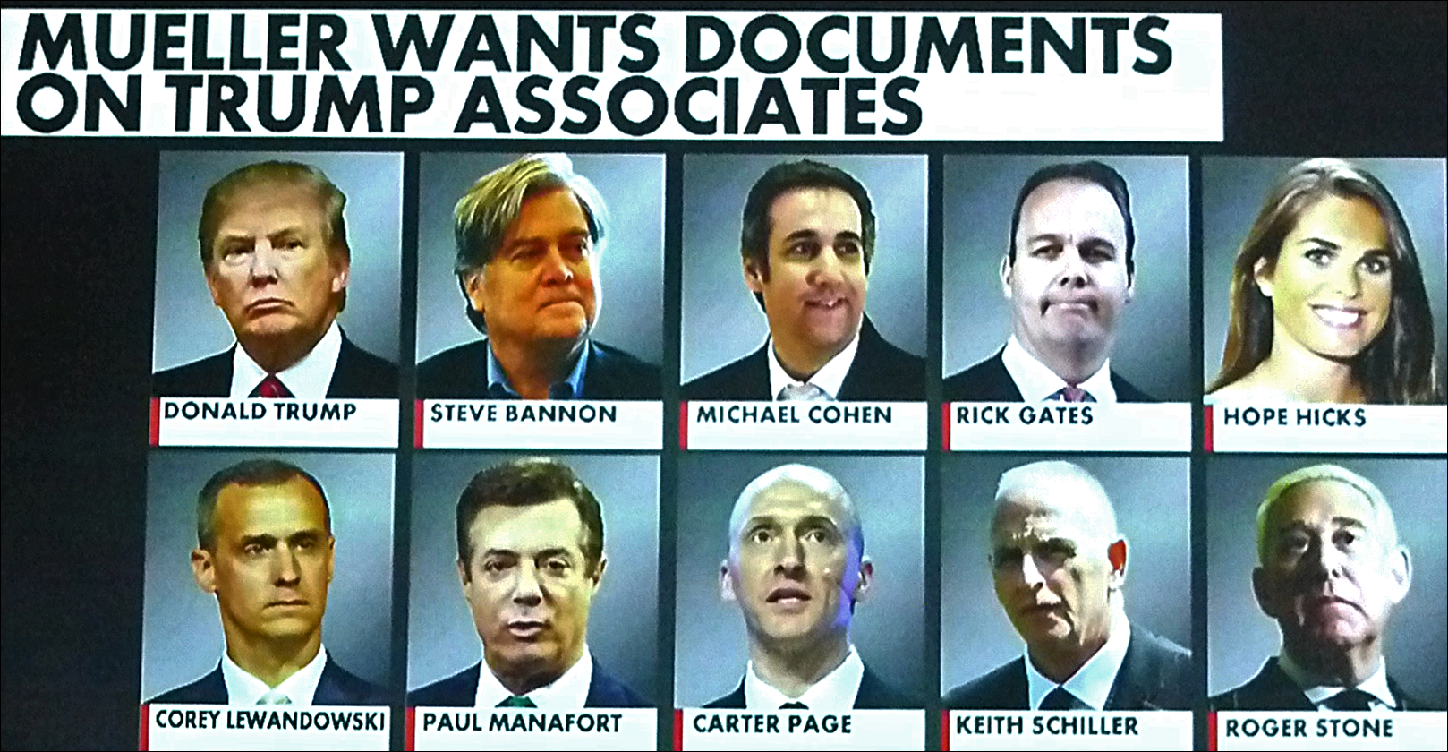 Nine Trump Mobsters